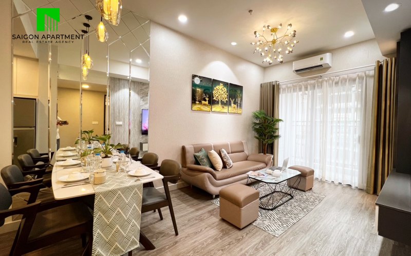 Modern 2 bedroom Soho Residence apartment for rent in District 1 HCMC