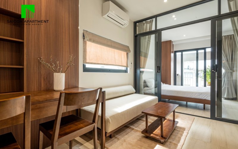 Beautiful modern 1 bedroom apartment Phu Nhuan district for rent on Co Giang St