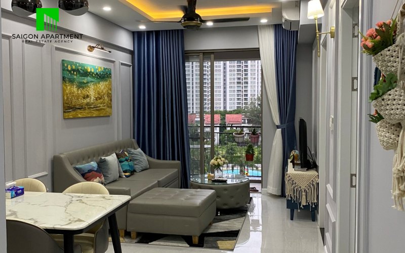 Nice decor 2 bedroom Saigon South apartment for rent in Phuoc Kieng - District 7