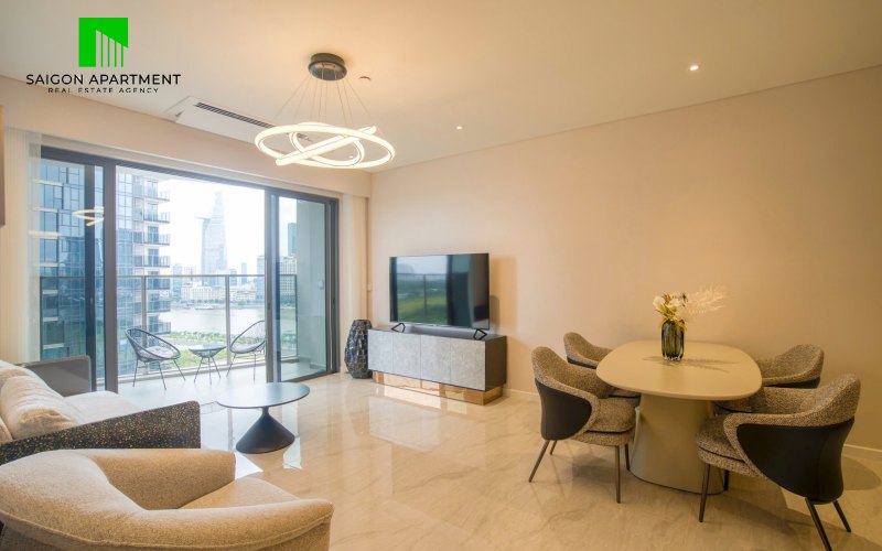 Bright modern The Opera 2 bedroom apartment for rent in Metropole Thu Thiem