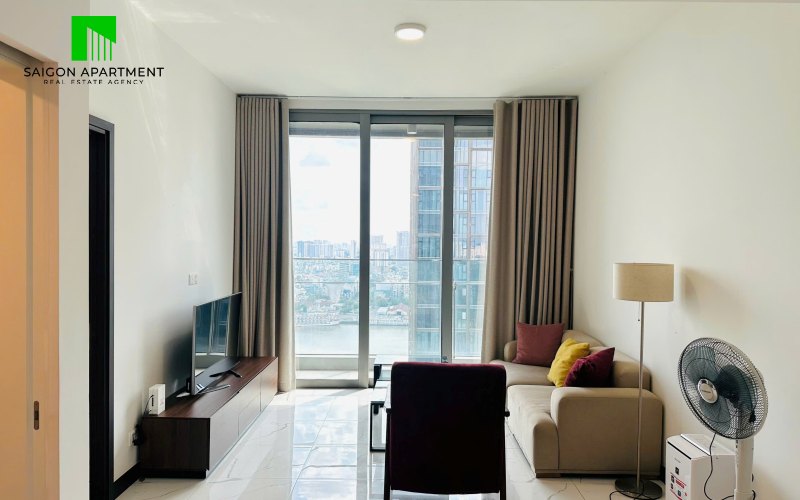 Minimalist Empire City 1 bedroom apartment for rent in Thu Thiem