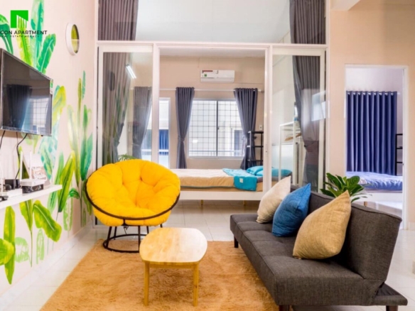 Fully furnished District 1 2 bedroom apartment for rent in Ho Chi Minh City