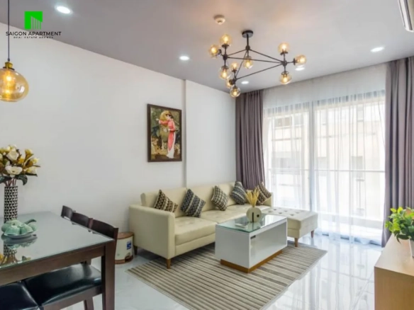 Fully furnished The Goldview 2 bedroom apartment for rent in District 4