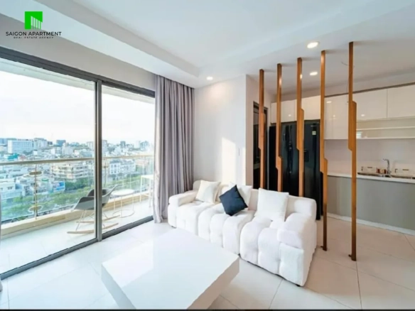 Furnished 3-bedroom apartment for rent in The Goldview District 4 with stunning view