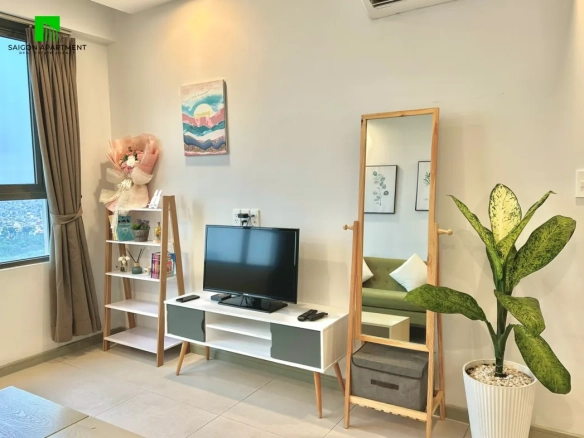 High floor 1 bedroom The Goldview District 4 apartment for rent in HCMC
