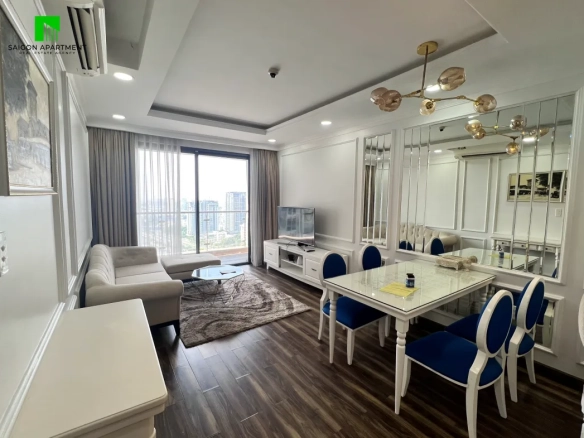 Nice decoration The Goldview apartment for rent in District 4