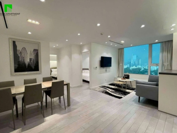 Nice view modern 2 bedroom apartment for rent in Leman Luxury District 3