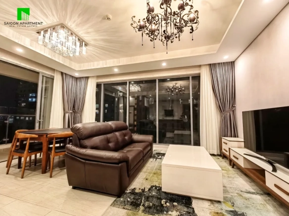 Classic style 3 bedroom Diamond Island apartment for rent in District 2