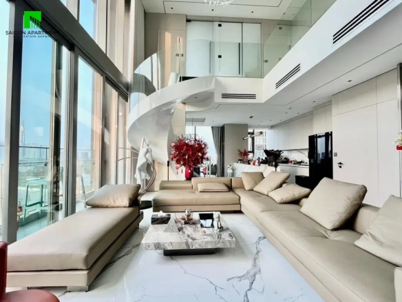 Empire City Thu Thiem apartment - luxurious 4-bedroom duplex for rent in District 2