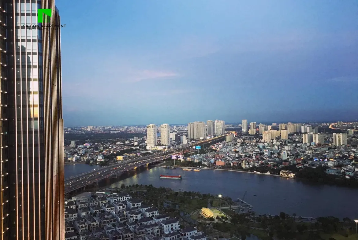 Landmark 81 view 3-bedroom apartment for rent in Vinhomes Central Park
