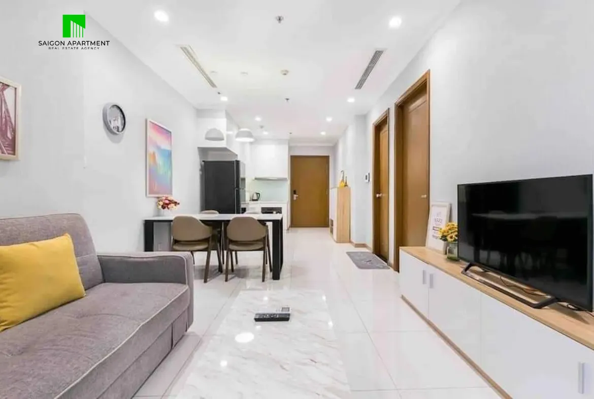 Pool view 1 bedroom Landmark 5 apartment for rent in Vinhomes Central Park HCMC