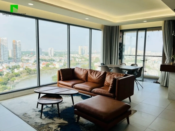 Stunning river view Diamond Island 3 bedroom apartment for rent in District 2