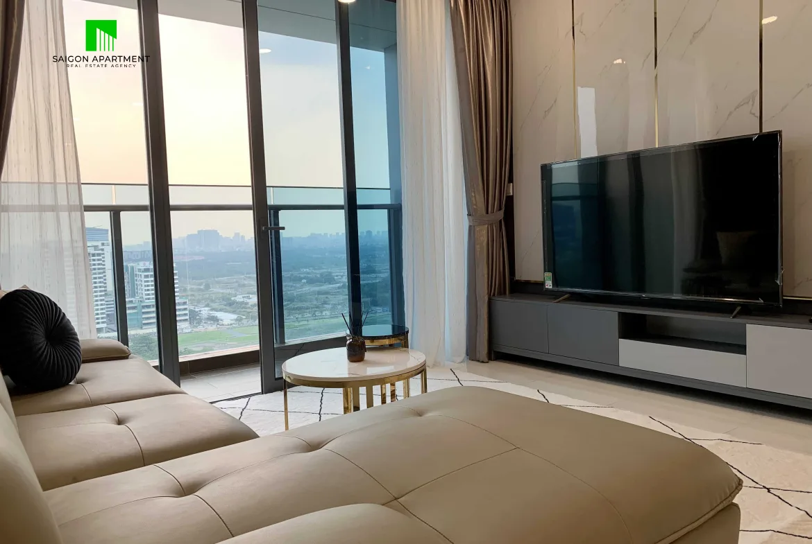 Stunning river view Sunwah Pearl 3 bedroom apartment for rent in Binh Thanh