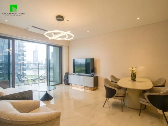 Bright modern The Opera 2 bedroom apartment for rent in Metropole Thu Thiem