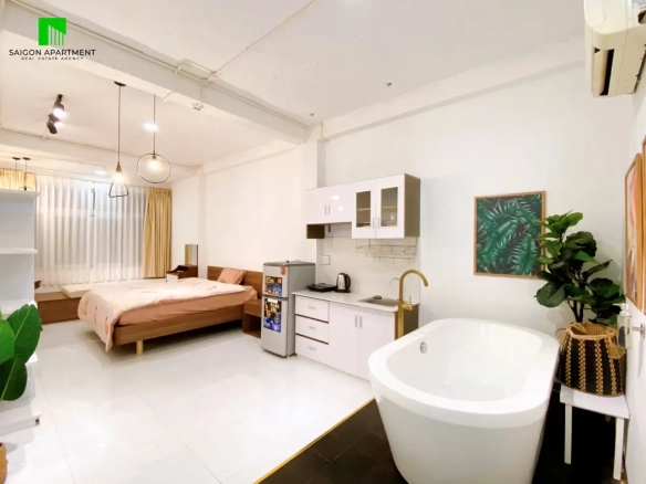 Central area HCMC serviced studio for rent in District 1