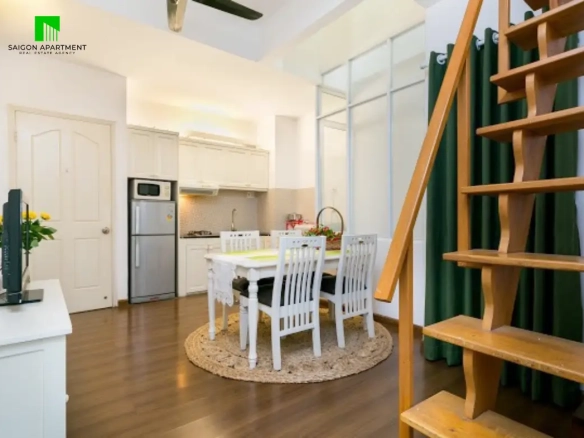Cosy loft serviced apartment for rent in Thao Dien