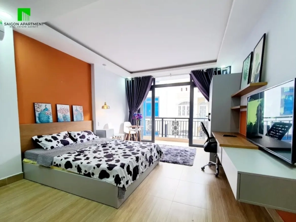 Furnished serviced studio for rent in Dist 1 HCMC