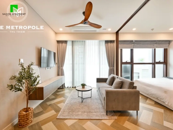Good price 1 bedroom apartment for rent in The Metropole Thu Thiem