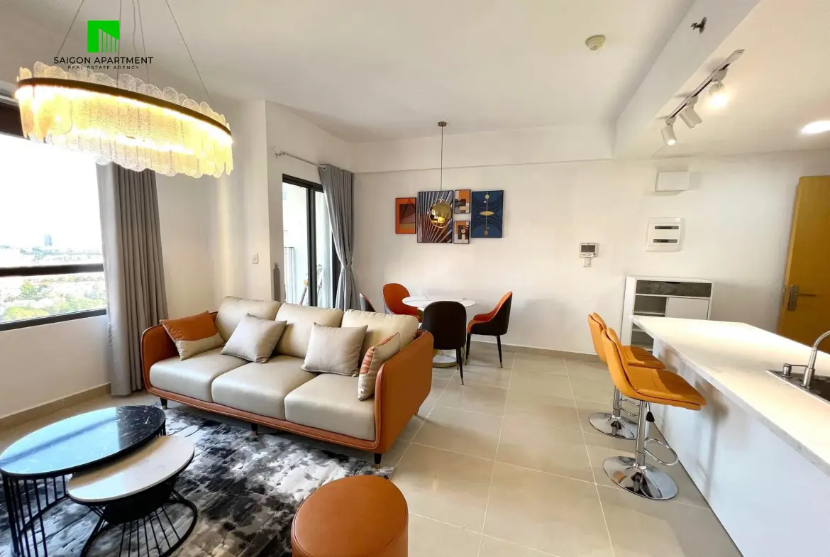 High floor Masteri 2 bedroom apartment for rent in Thao Dien District 2