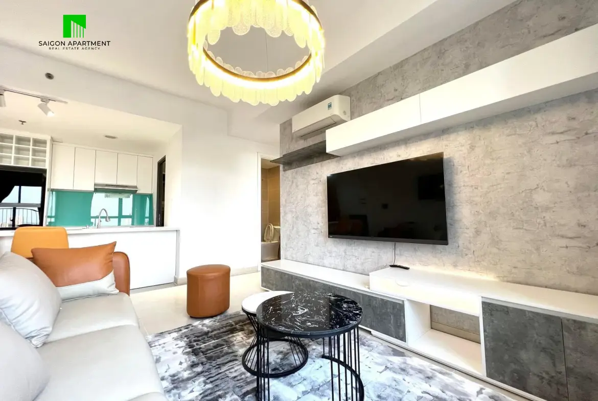 High floor Masteri 2 bedroom apartment for rent in Thao Dien District 2