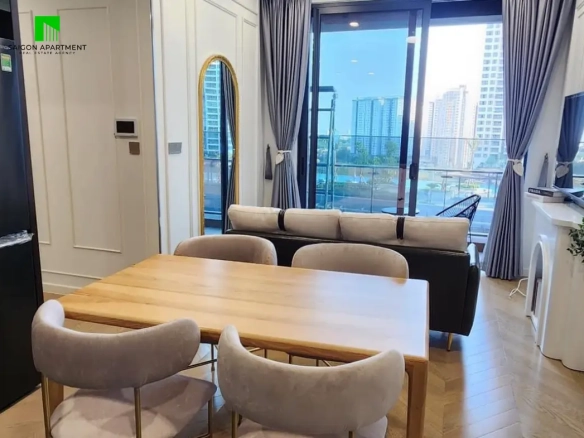New modern Lumiere Riverside 2 bedroom apartment for rent in District 2