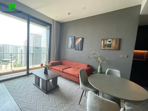 Nice decor Masteri Lumiere An Phu 1 bedroom apartment for rent in District 2