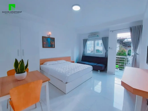 Nice & tidy 1 bedroom serviced apartment HCMC for rent on Nguyen Trai St