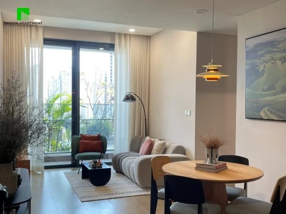 Pool view 2 bedroom Lumiere Riverside for rent in District 2