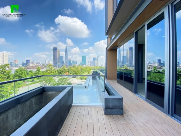 River view 4-bedroom duplex for rent in Empire City Thu Thiem District 2