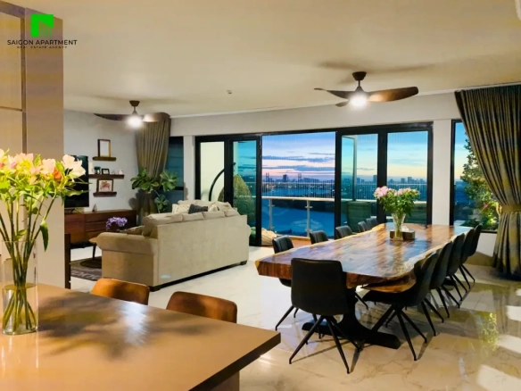 Spacious modern Feliz En Vista 5 bedroom apartment for rent in Thanh My Loi Ward