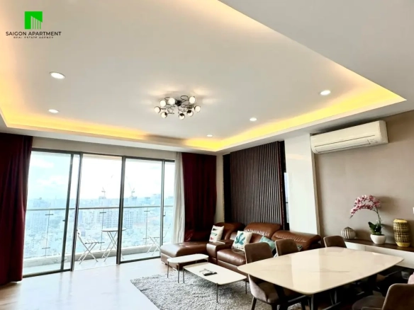 Stunning view 3 bedroom Masteri Millennium District 4 apartment for rent on Ben Van Don St