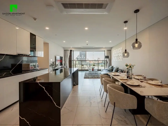 Stunning view & high class The Metropole 4 bedroom apartment for rent in Thu Thiem