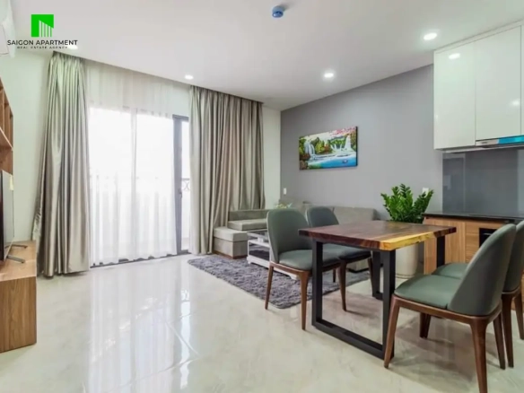 Nice 2 bedroom Thao Dien serviced apartment for rent in District 2