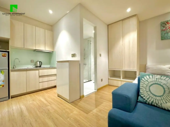 Modern serviced studio apartment for rent in Binh Thanh HCMC