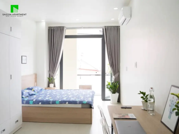 Nice Binh Thanh serviced studio for rent on Nguyen Van Dau St