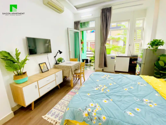 Clean & tidy serviced studio in Thanh My Tay Ward (Binh Thanh district)