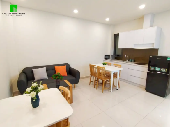 Furnished 1 bedroom apartment with balcony for rent in Binh Thanh district