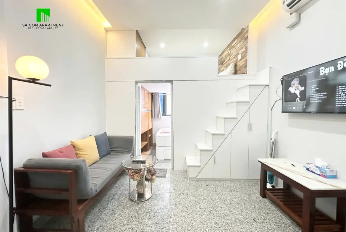 Furnished 1 bedroom apartment with loft in Nhieu Loc Ward