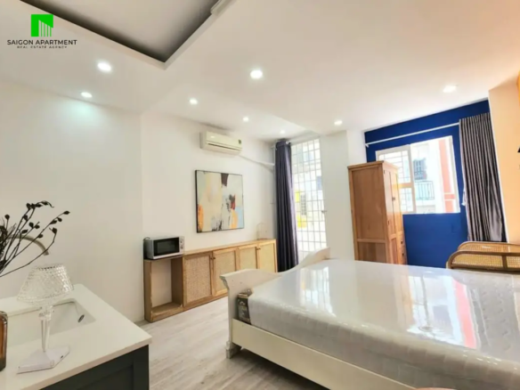 Furnished Cau Kieu Ward serviced studio for rent in Phu Nhuan district