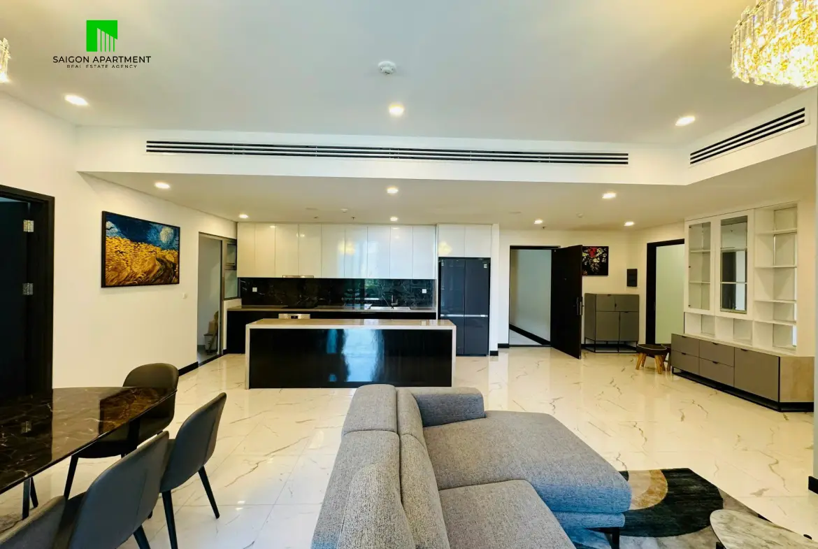 Illustration of Modern Poolside Apartments For Rent