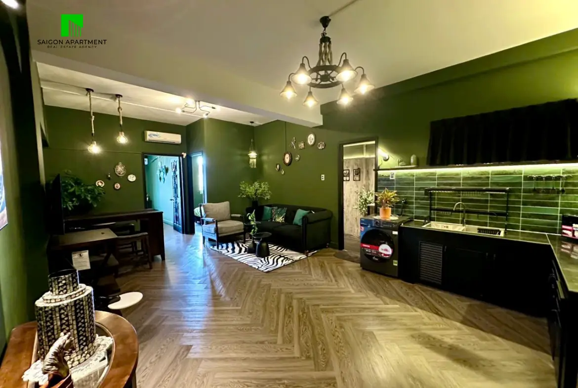 Industrial style apartment for rent in Nguyen Ngoc Phuong St Binh Thanh