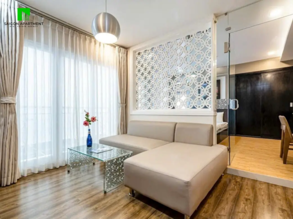 Neoclassical 1 bedroom apartment for rent in Phu Nhuan HCMC