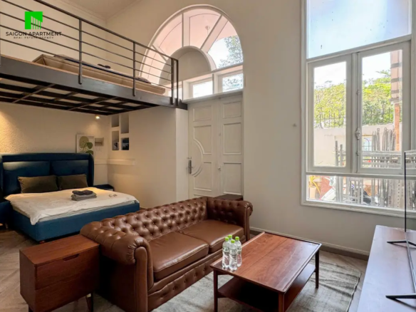 Nice loft serviced apartment for rent in District 2 - Binh Trung Ward HCMC