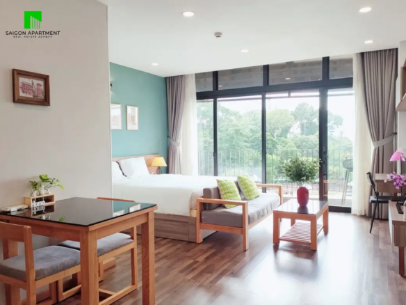 Nice river view studio for rent in Binh Thanh - Thanh My Tay Ward