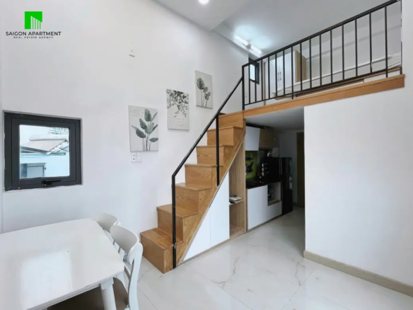 Phu Nhuan loft serviced apartment for rent in Cau Kieu Ward