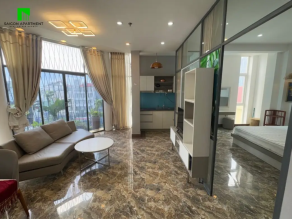 Phu Nhuan serviced 1 bedroom apartment for rent in Cau Kieu Ward