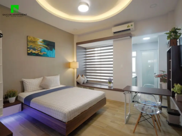 Rooftop serviced studio for rent in District 1 - Cau Ong Lanh Ward