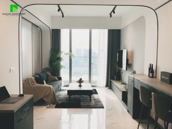 Stunning river view 1 bedroom apartment for rent in Empire City Thu Thiem