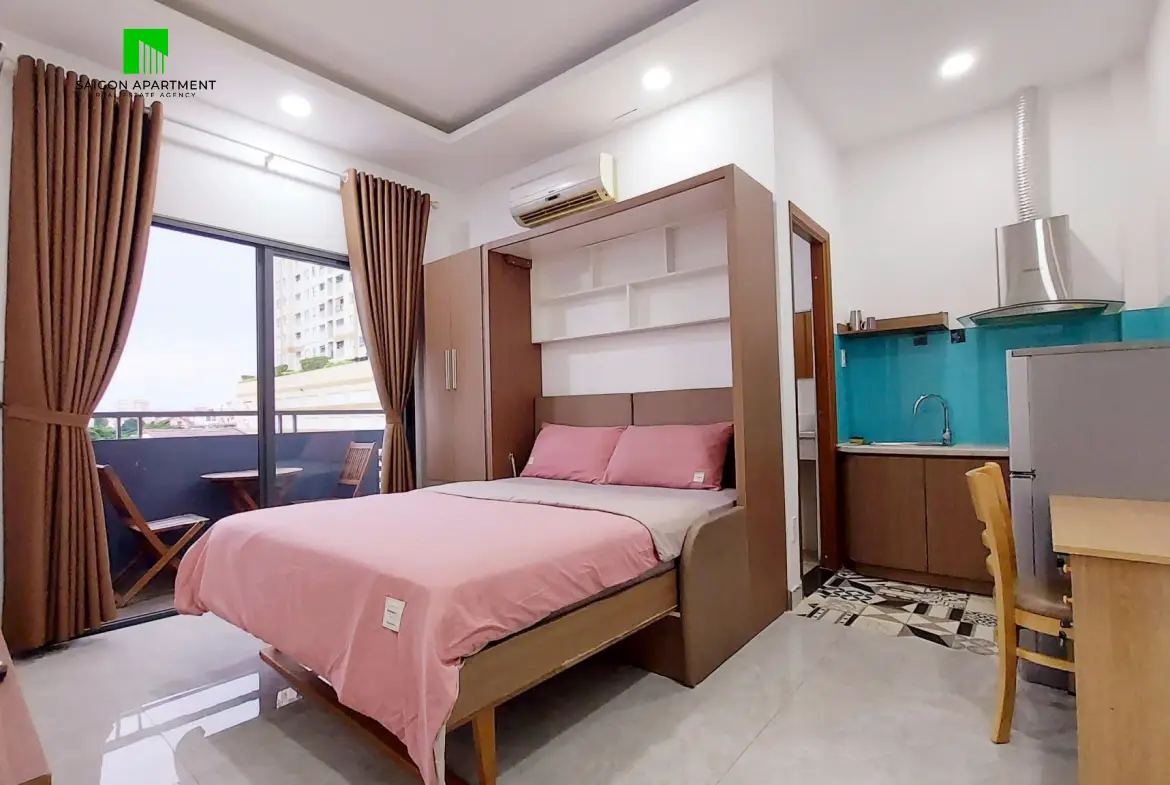 Thao Dien studio with balcony for rent in An Khanh Ward HCMC