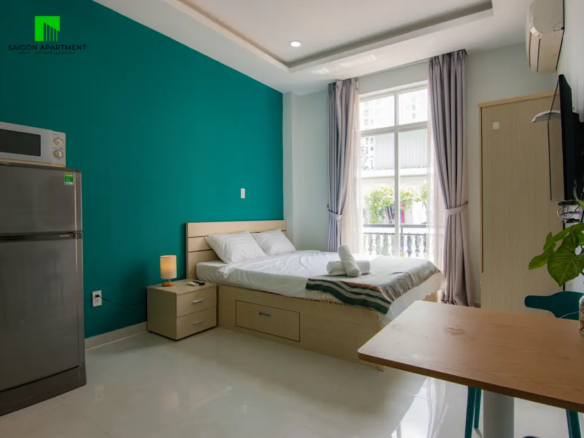 Cozy studio apartment for rent in Phu Nhuan Ward Ho Chi Minh city